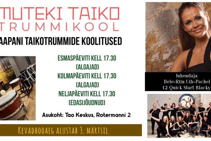 JAAPANI TAIKOTRUMMIDE KOOLITUSED