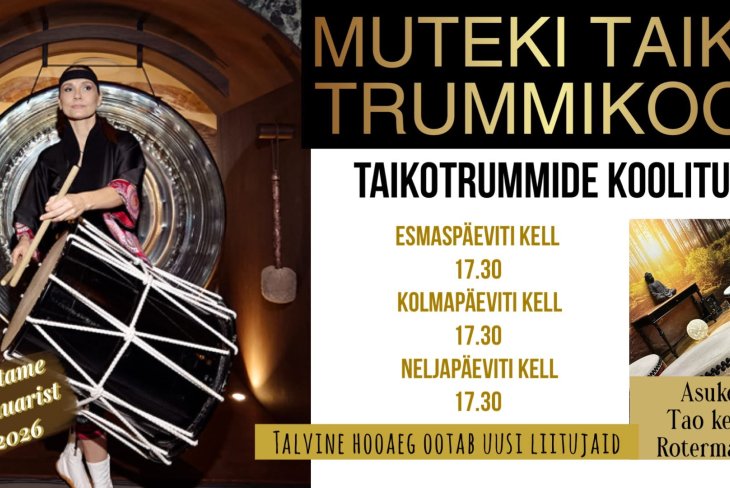 JAAPANI TAIKOTRUMMIDE KOOLITUSED